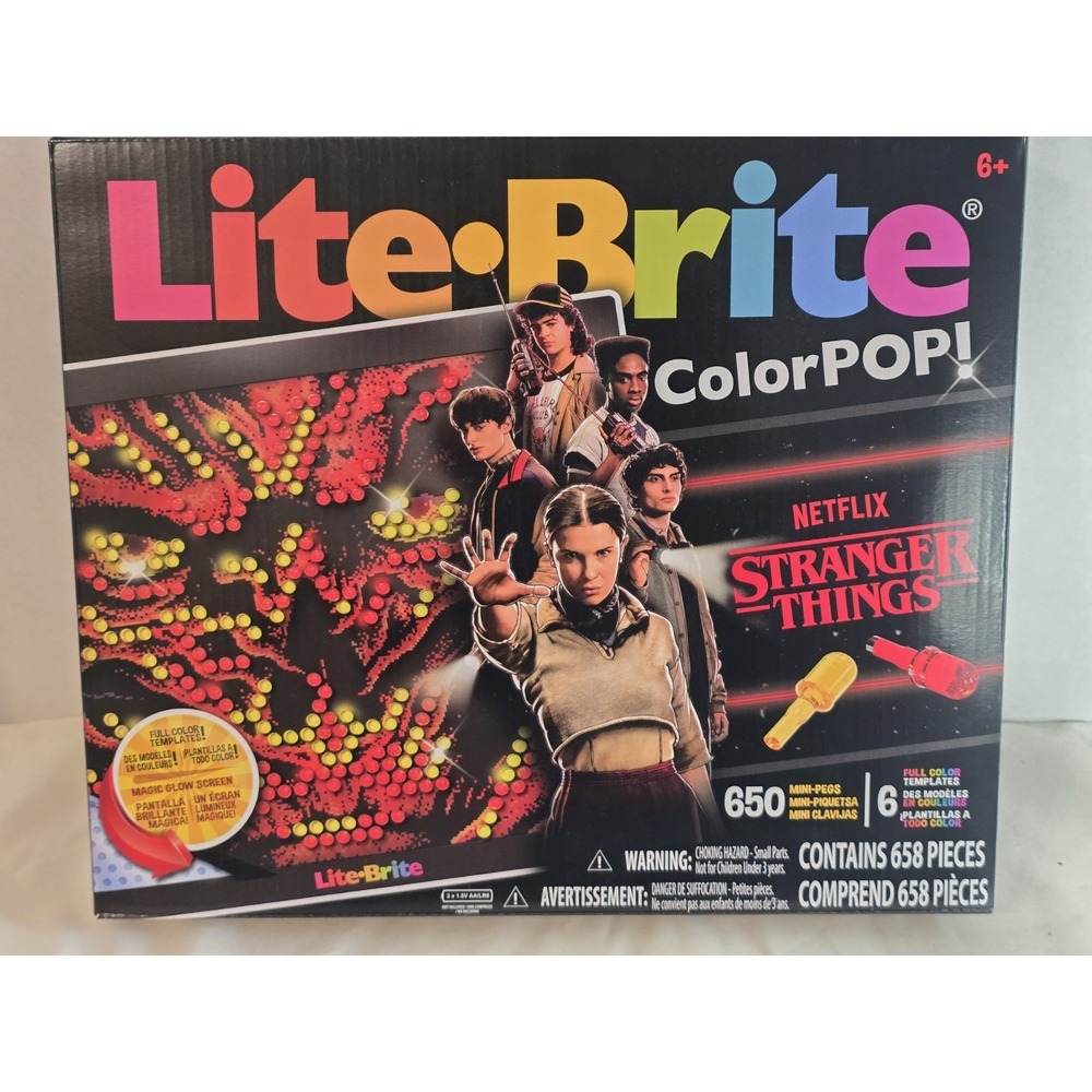 STRANGER THINGS Lite Brite Color POP *SEASON 5* Vecna Demogorgon Hellfire‎ NEW